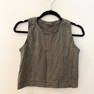 Lululemon Sage Green Mesh Tank size 4